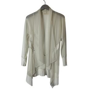 Testimony Los Angeles White/Cream Sheer Cardigan